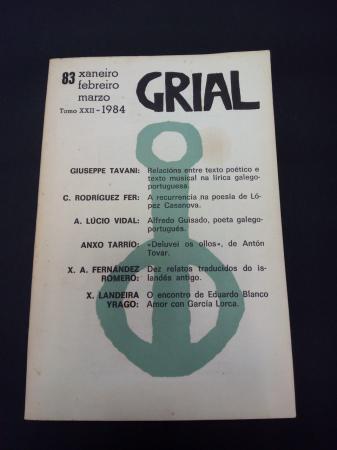 GRIAL. Revista Galega de Cultura. Nmero 83. Xaneiro, febreiro, marzo 1984. Tomo XXII