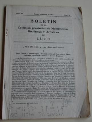 Boletn de la Comisin provincial de Monumentos Histricos y Artsticos de Lugo. Nmero 35. Primer semestre de 1951 - Ver los detalles del producto